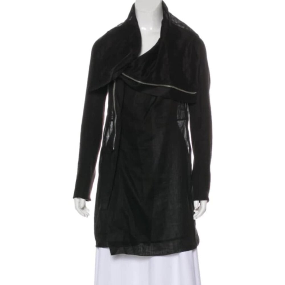 Rick Owens Sheer Zip-Up Jacket Size: L